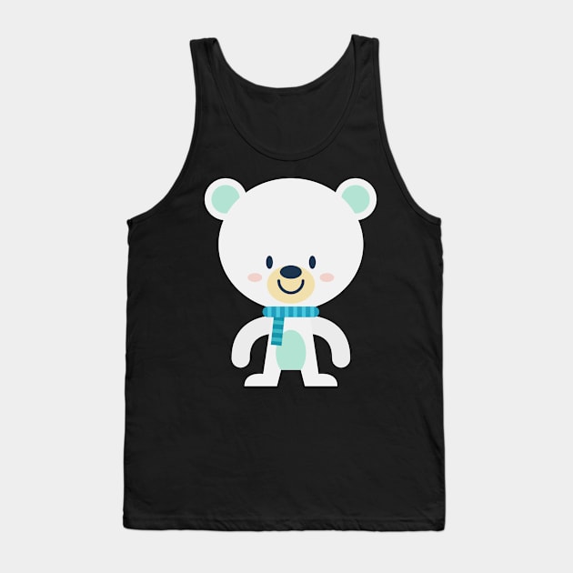 Christmas cute bear Tank Top by andytruong